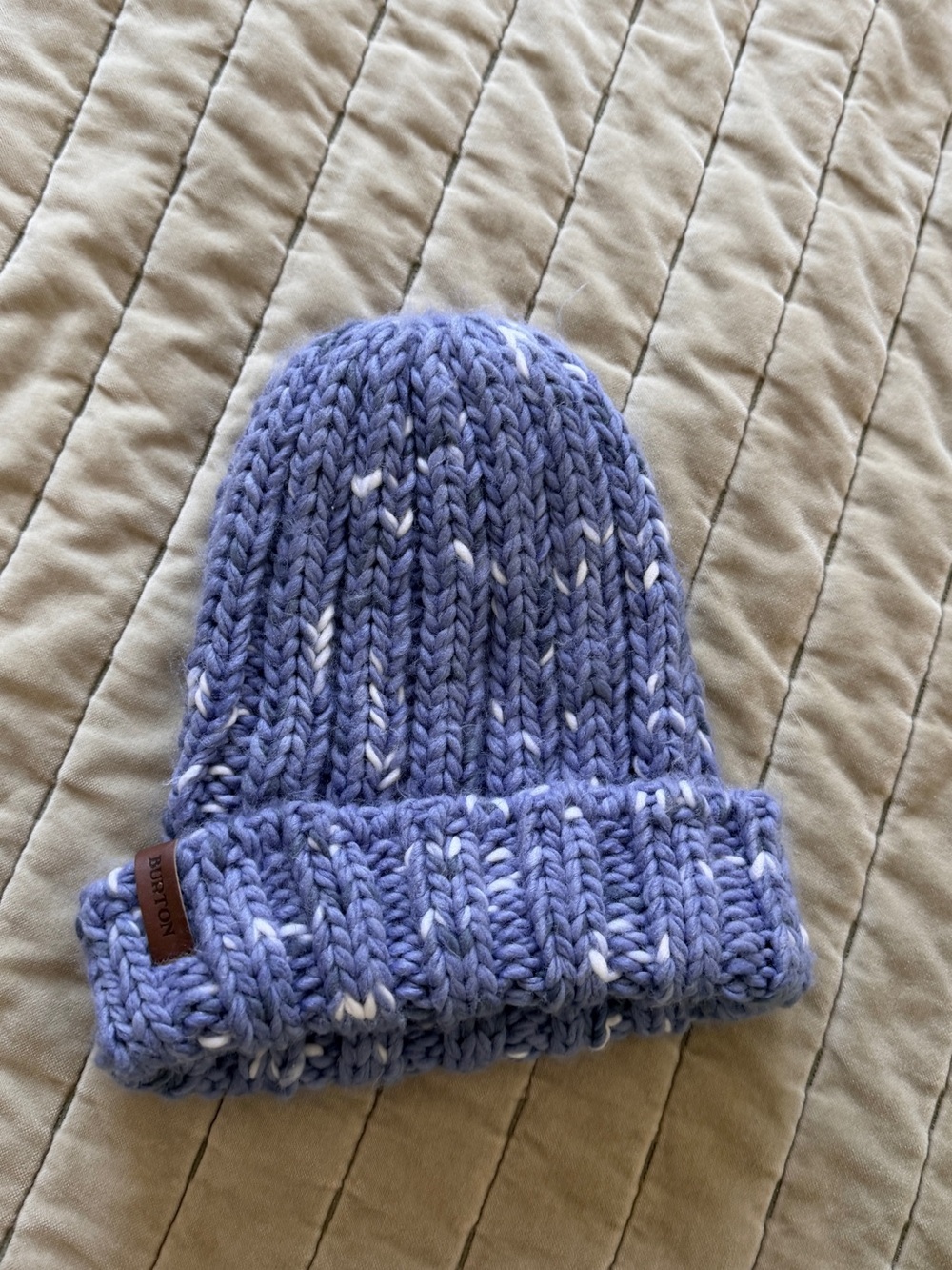 Blue Speckled Knit Beanie - Burton